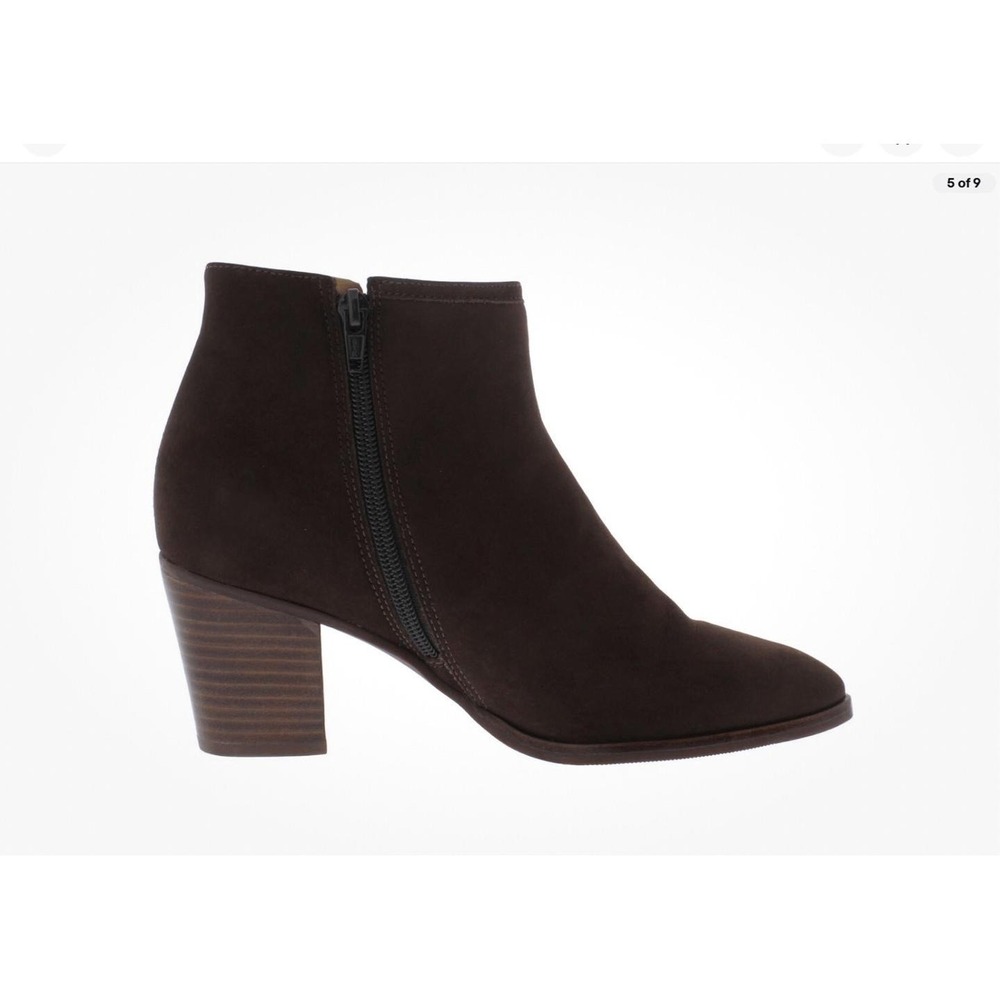 Driver Club USA Womens‎ St. James Leather Ankle Booties Brown Nubuck 7 - Picture 7 of 7